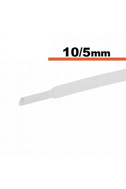 OEM Tub termocontractibil alb 10mm/ 5mm 0.5m