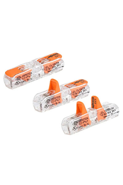 WAGO In-line connector with lever 221-2411 - 1 piece