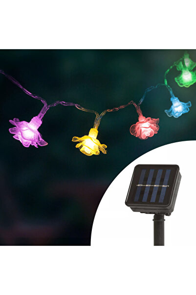 Family Decor Instalatie de pom cu incarcare solara IP44 LED floare 2.3m 20 LE...