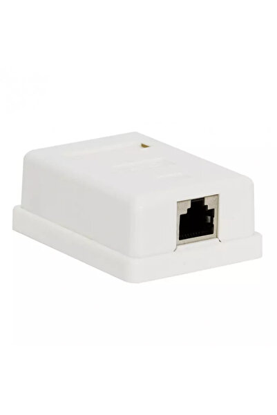 OEM Wall socket 8P8C FTP Cat5 1x RJ45 female shielded 70x45x25mm white