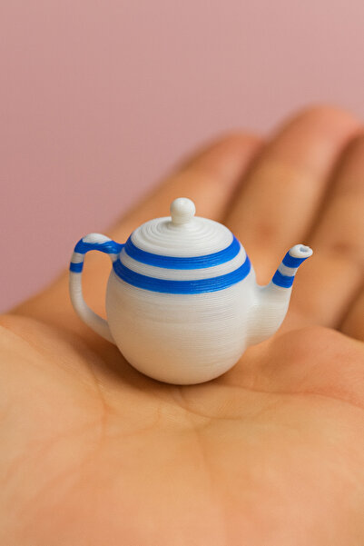 CharmFancy 1 Adet Çaydanlık– Bebek Evi Mini Minyatür Aksesuar ve Diorama Doll...