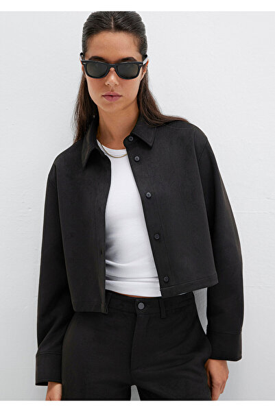 Mavi Faux Suede Black Shirt Regular Fit / Regular Cut 1211278-900