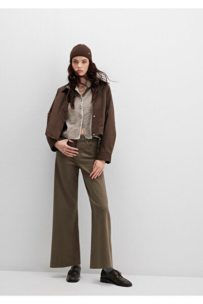 Mavi Paloma Khaki Gabardine Trousers 1010114-91195