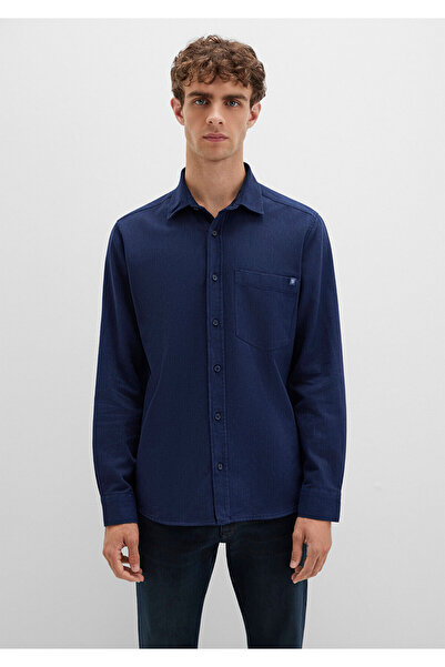 Mavi Смугаста синя сорочка Regular Fit / Нормальний крій 0211775-91324