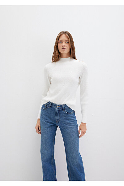 Mavi Shoulder Detailed Ecru Sweater Slim Fit / Slim Fit 1710798-70057