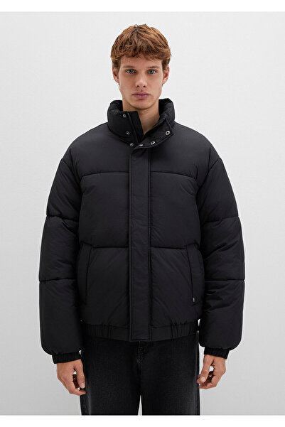 Mavi Stand Collar Black Puffer Jacket 0110609-71379