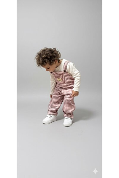 Babito Baby Boys' Striped Tracksuit with Slopetli Teddy Bear Design and Ic Ba...