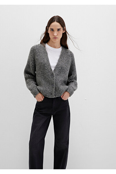 Mavi Button Detailed Gray Cardigan Regular Fit / Regular Cut 1710386-80024