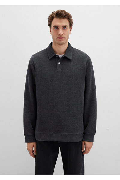 Mavi Anthracite Polo Sweatshirt 0S10476-80023