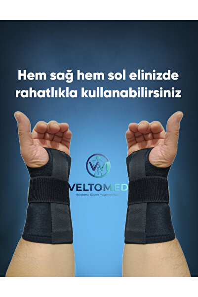 Veltomed Ortopedik Çift Taraflı El Bilek Ateli, Medikal bilek ateli, Bilek ağ...