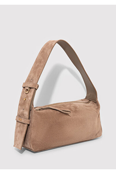 Mavi Suede Leather Brown Shoulder Bag 1913697-70367