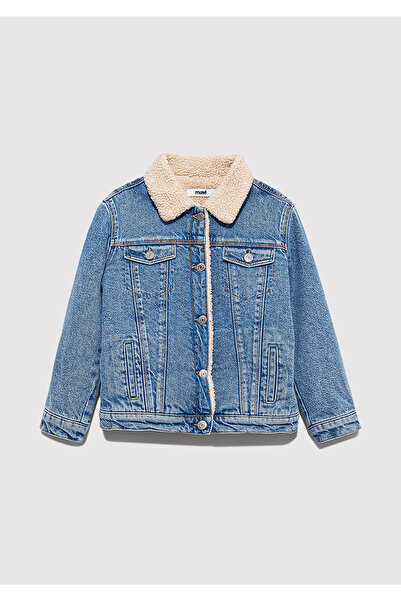 Mavi Atlas 90Lar Faux Fur Open Jean Jacket 6111403-90875