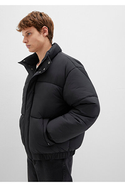 Mavi Stand Collar Black Puffer Jacket 0110609-71379