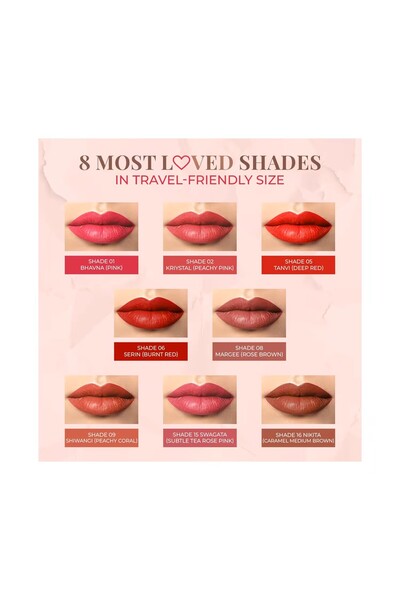 Just Herbs Ayurvedic Creamy Matte Lipstick For Moisturized Lips - Parabens & Chemical Free 05