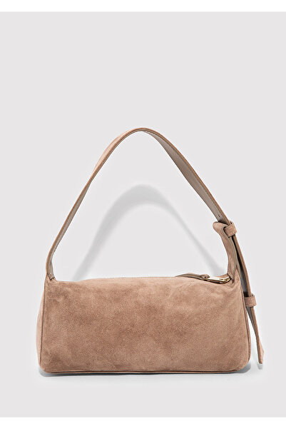 Mavi Suede Leather Brown Shoulder Bag 1913697-70367
