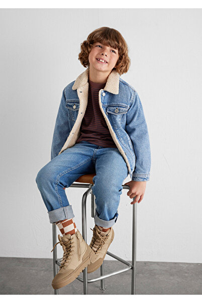 Mavi Atlas 90Lar Faux Fur Open Jean Jacket 6111403-90875