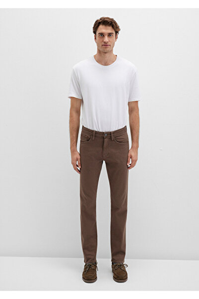 Mavi Marcus Brown Comfort Gabardine Trousers 0035190680