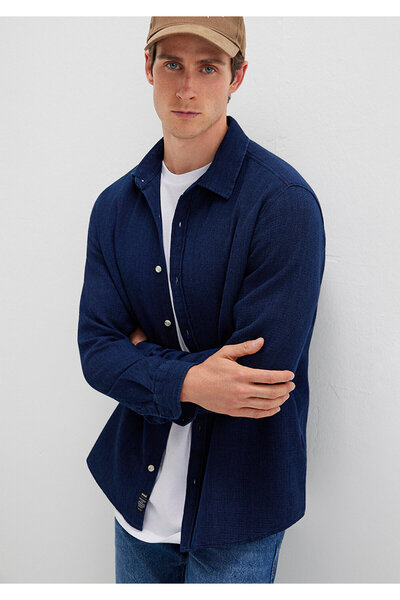 Mavi Navy Blue Knitted Shirt Regular Fit / Regular Cut 0211681-18790