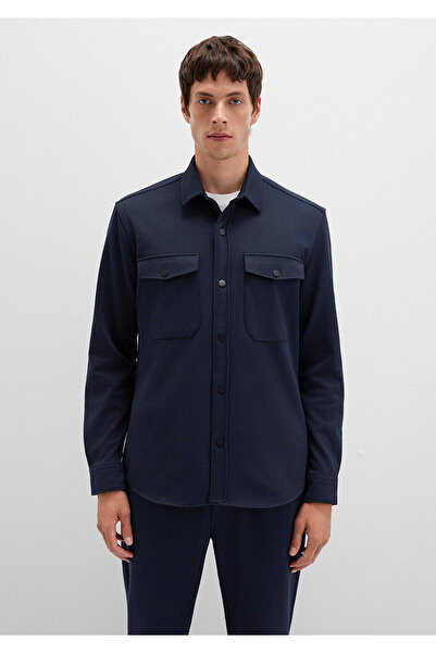Mavi Black Navy Blue Pocket Shirt Regular Fit / Regular Cut 0211729-86415