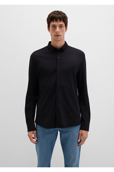 Mavi Black Black Shirt Slim Fit / Slim Fit 0211758-900