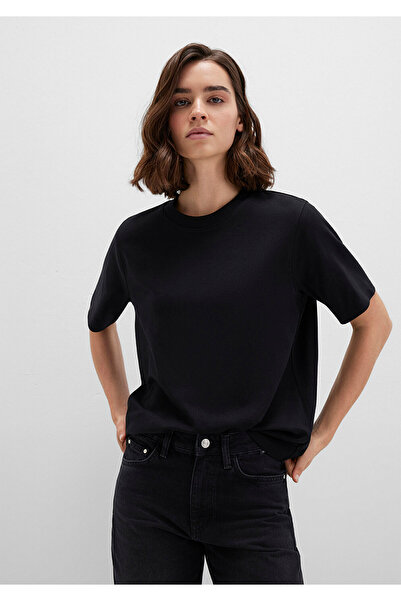 Mavi Black Basic Interlock T-Shirt Loose Fit / Relaxed Fit 1613820-900
