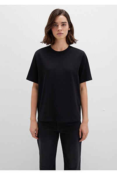 Mavi Black Basic Interlock T-Shirt Loose Fit / Relaxed Fit 1613820-900