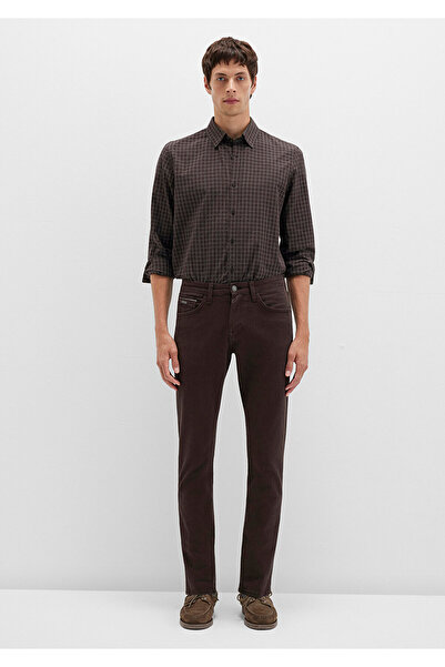Mavi Jake Black Dark Brown Gabardine Trousers 0042290686