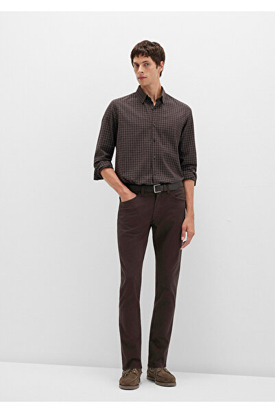 Mavi Jake Black Dark Brown Gabardine Trousers 0042290686