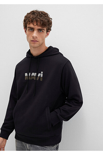 Mavi Logo Printed Black Sweatshirt 0S10395-900