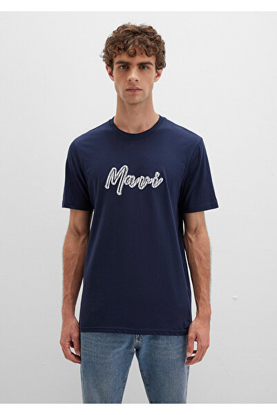 Mavi Μπλουζάκι με στάμπα Navy Blue Regular Fit / Normal Cut 0612935-70490