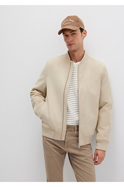 Mavi Beige Faux Leather Jacket Regular Fit / Regular Cut 0110639-70186