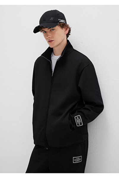 Mavi Black Polo Interlock Sweatshirt 0S10514-900