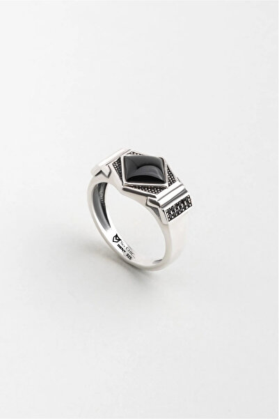 So CHIC... Oniks Taşlı Gümüş Erkek Yüzük