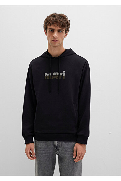 Mavi Logo Printed Black Sweatshirt 0S10395-900