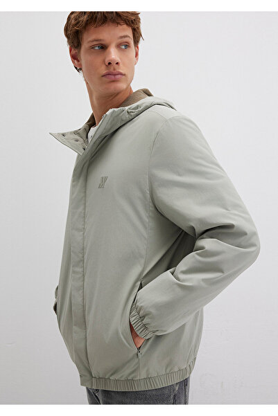 Mavi Water Repellent Hooded Green Coat Regular Fit / Standard Cut 0110614-71484