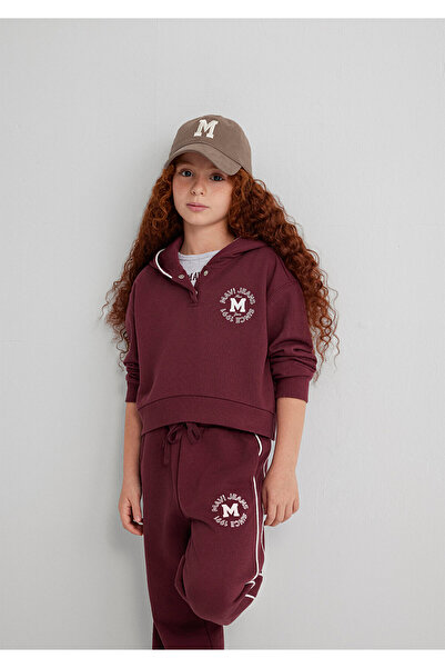 Mavi Jeans Printed Burgundy Sweatshirt 7S10122-70393