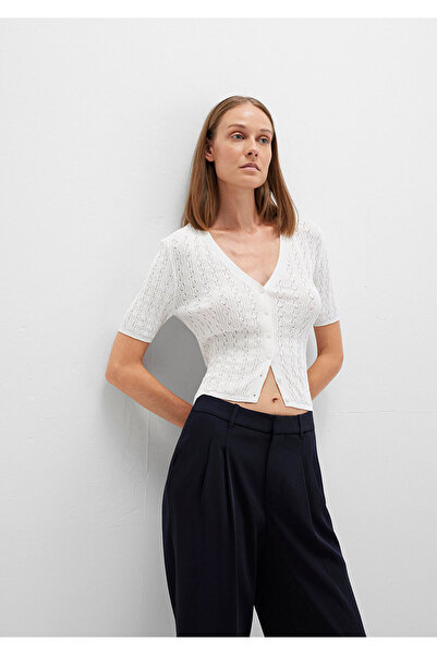 Mavi Ecru Thin Cardigan Crop / Short Cut 1710779-70057