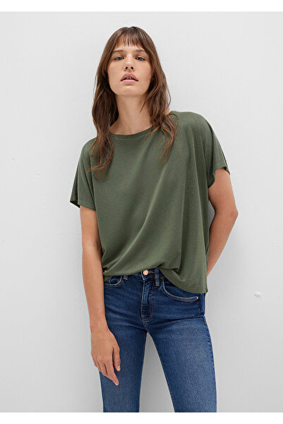 Mavi Lux Touch Tencel Tm Modal Green Basic T-Shirt Loose Fit / Loose Relaxed Fit 167245-71551