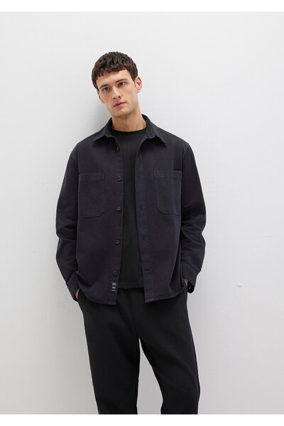 Mavi Tencel Tm Lyocell Blend Black Shirt Regular Fit / Regular Cut 0211649-900