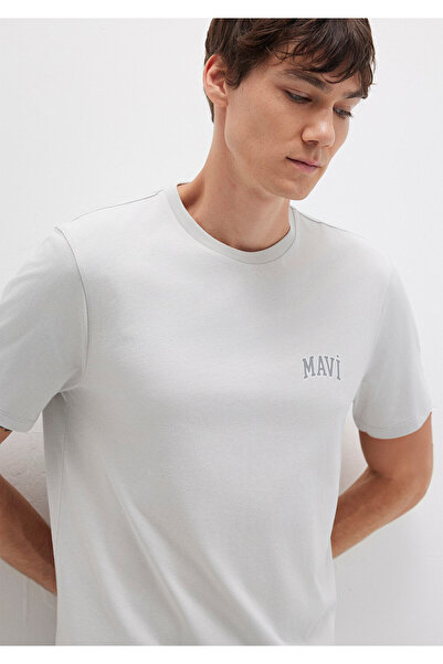 Mavi Logo Printed Gray T-Shirt Regular Fit / Regular Cut 0611714-70074