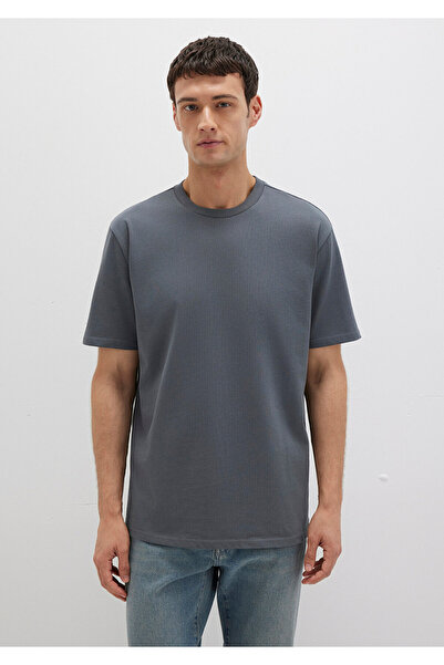 Mavi Crew Neck Anthracite Basic T-Shirt Loose Fit / Relaxed Fit 0611596-80776