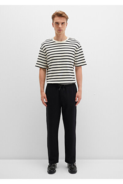 Mavi Black Knitted Interlock Trousers 0010521-900