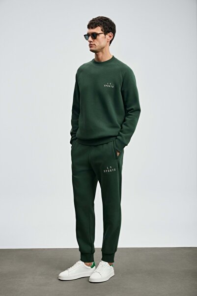 Lufian 112030186 Sıgma Men's Sweatshirt Green