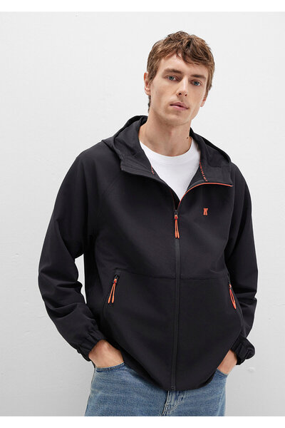 Mavi Water Repellent K Hooded Black Jacket Regular Fit / Normal Cut 0110610-71379