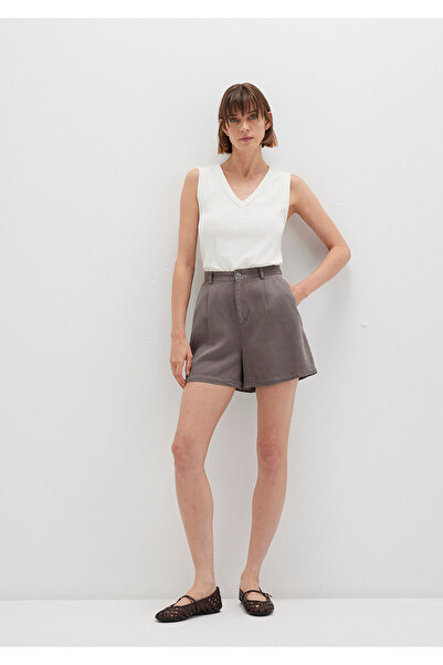 Mavi Tencel Tm Liyosel Gray Shorts 1410195-70133