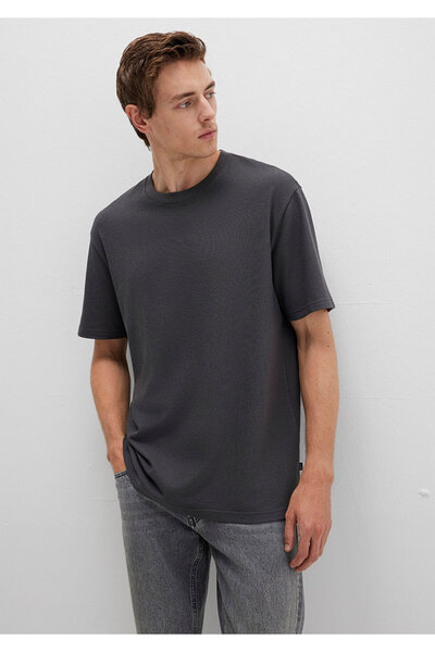 Mavi Anthracite Basic T-Shirt Loose Fit / Loose Relaxed Fit 0612823-80106