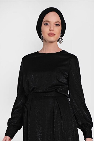 Alvina فستان بحزام لامع 4466