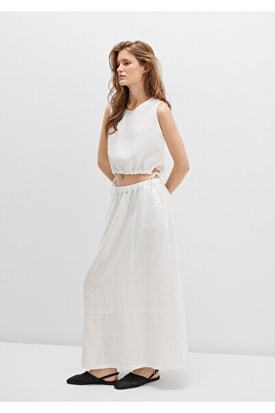 Mavi Tencel Tm Liyosel White Long Skirt 1310726-70057