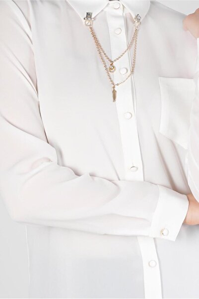 Alvina TUNICA NASTURĂ CU DETALUL LANT 43668