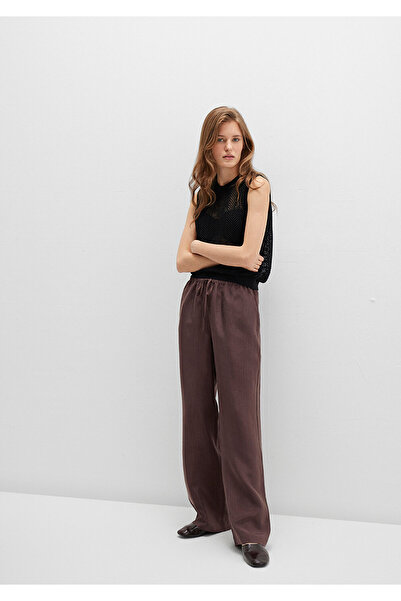 Mavi Brown Liyosel Pants with Tie Waist 1011023-70259